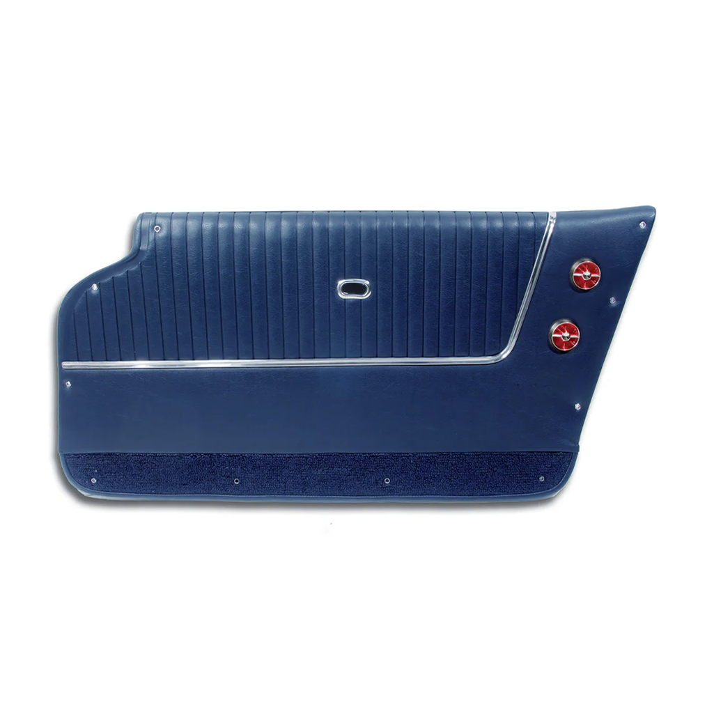 C2 1963-1964 Corvette Door Panels With Black Carpet - Convertible - Choose Color