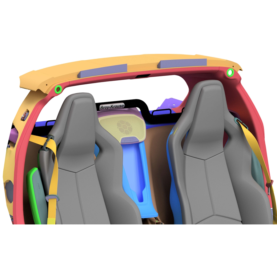 Corvette Harness Mount Bar : Brey-Krause : 2020-2026 C8, E-Ray, Z06 Coupe