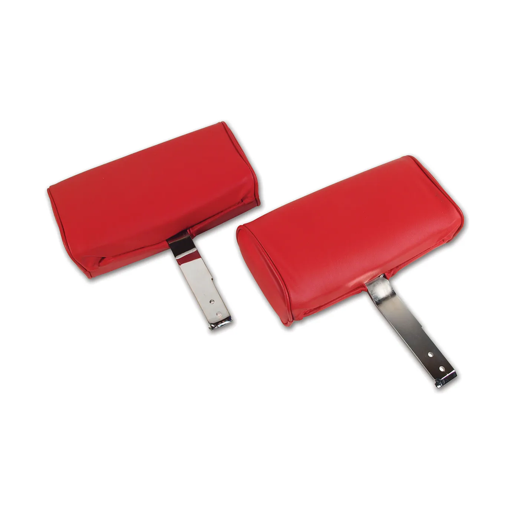 C2 1966 Corvette Headrests - Complete Leather - Pair