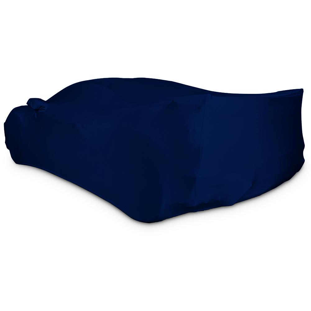Corvette Ultraguard Stretch Satin Car Cover - Dark Blue - Indoor : C8 Stingray, Z51, Z06 (Blem)