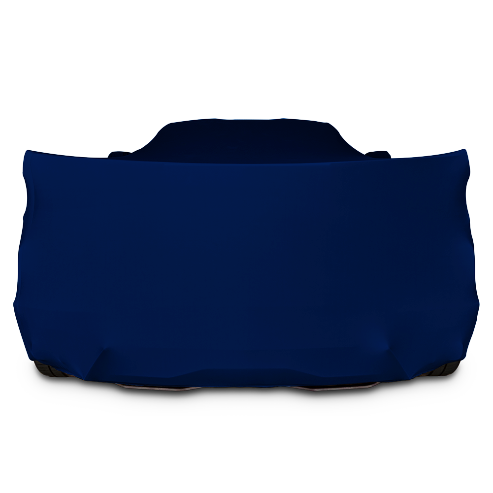 Corvette Ultraguard Stretch Satin Car Cover - Dark Blue - Indoor : C8 Stingray, Z51, Z06 (Blem)