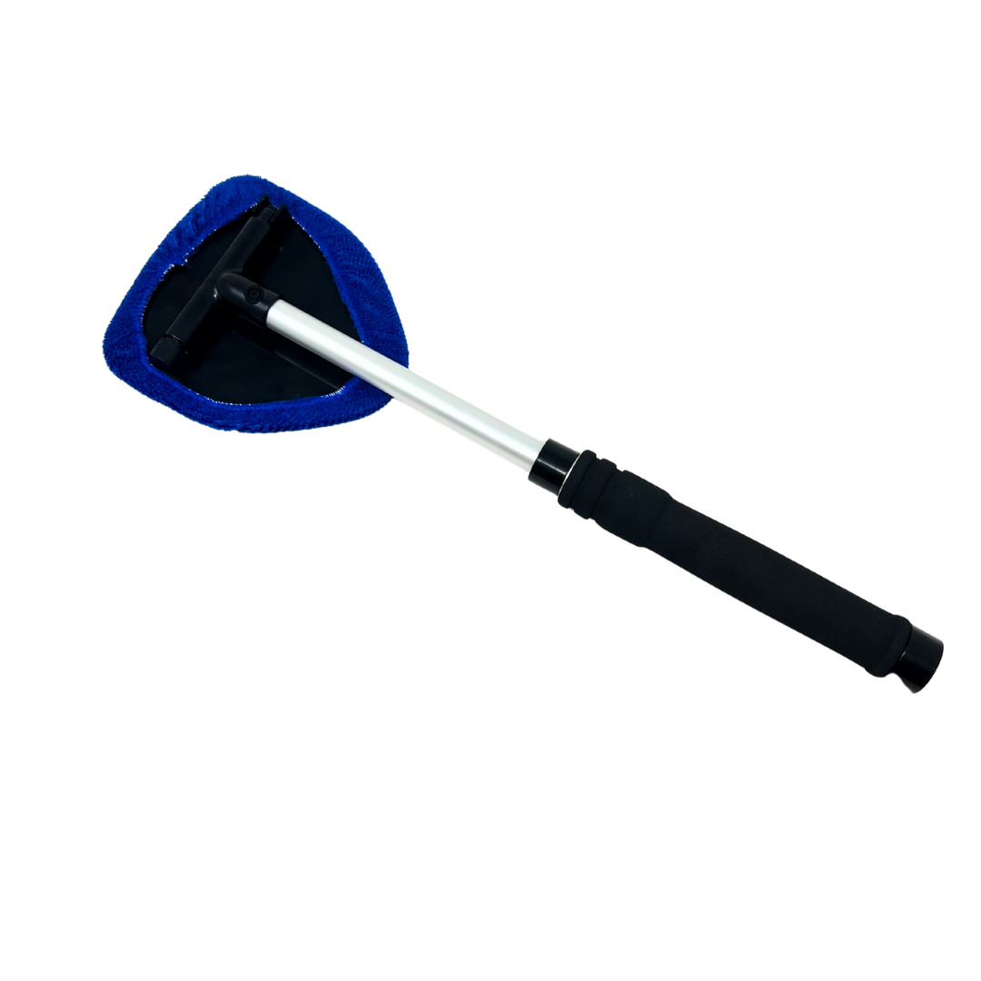 Corvette Windshield Cleaning Tool With Extendable Handle & 4 Microfiber Pads
