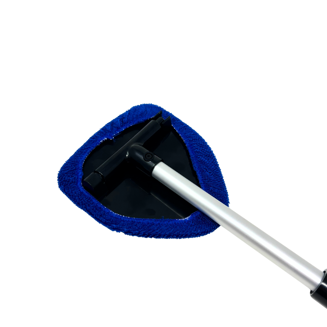 Corvette Windshield Cleaning Tool With Extendable Handle & 4 Microfiber Pads