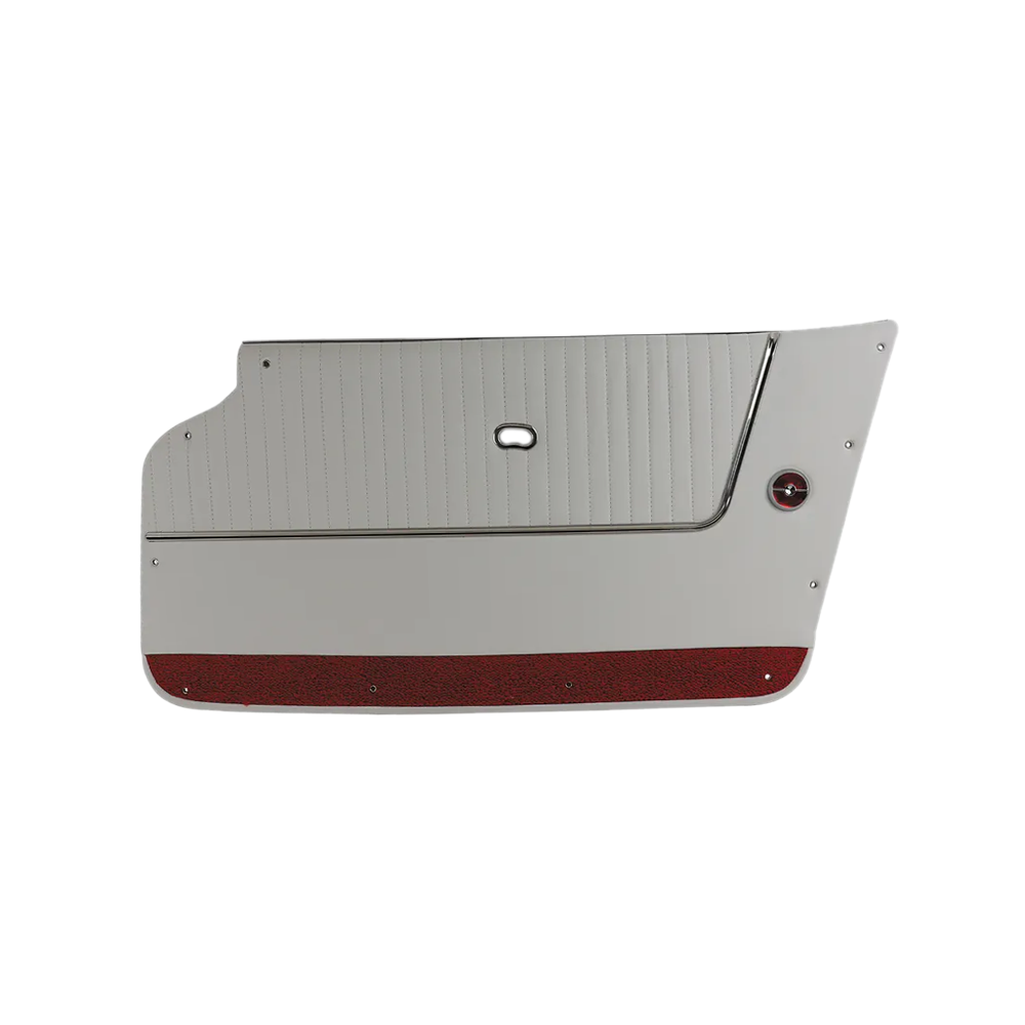 C2 1963-1964 Corvette Door Panels Leather W/Carpet - Convertible - W/Trim