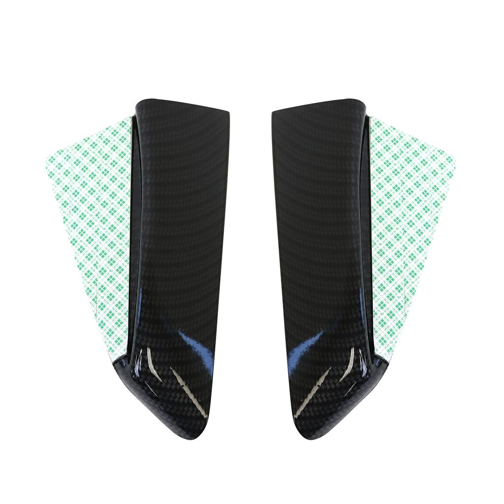 C4 1984-1996 Corvette Hydro Carbon Fiber Mirror Wind Noise Deflectors - Matte Finish