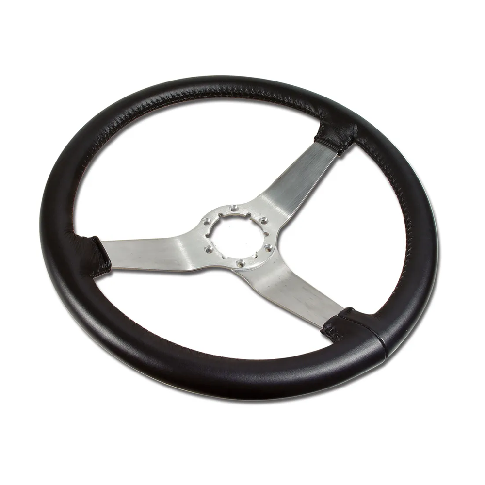 C3 1978 Corvette Reproduction Steering Wheel - Leather w/Satin Spokes