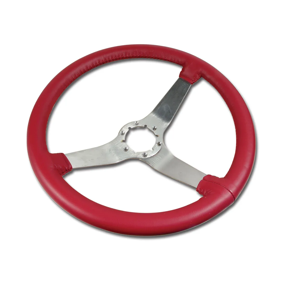 C3 1979 Corvette Reproduction Steering Wheel - Leather w/Satin Spokes