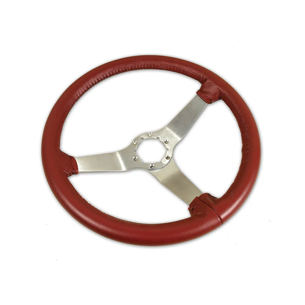 C3 1978 Corvette Reproduction Steering Wheel - Leather w/Satin Spokes