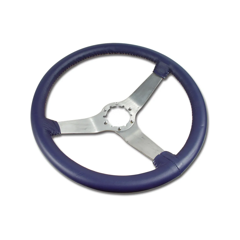 C3 1978 Corvette Reproduction Steering Wheel - Leather w/Satin Spokes