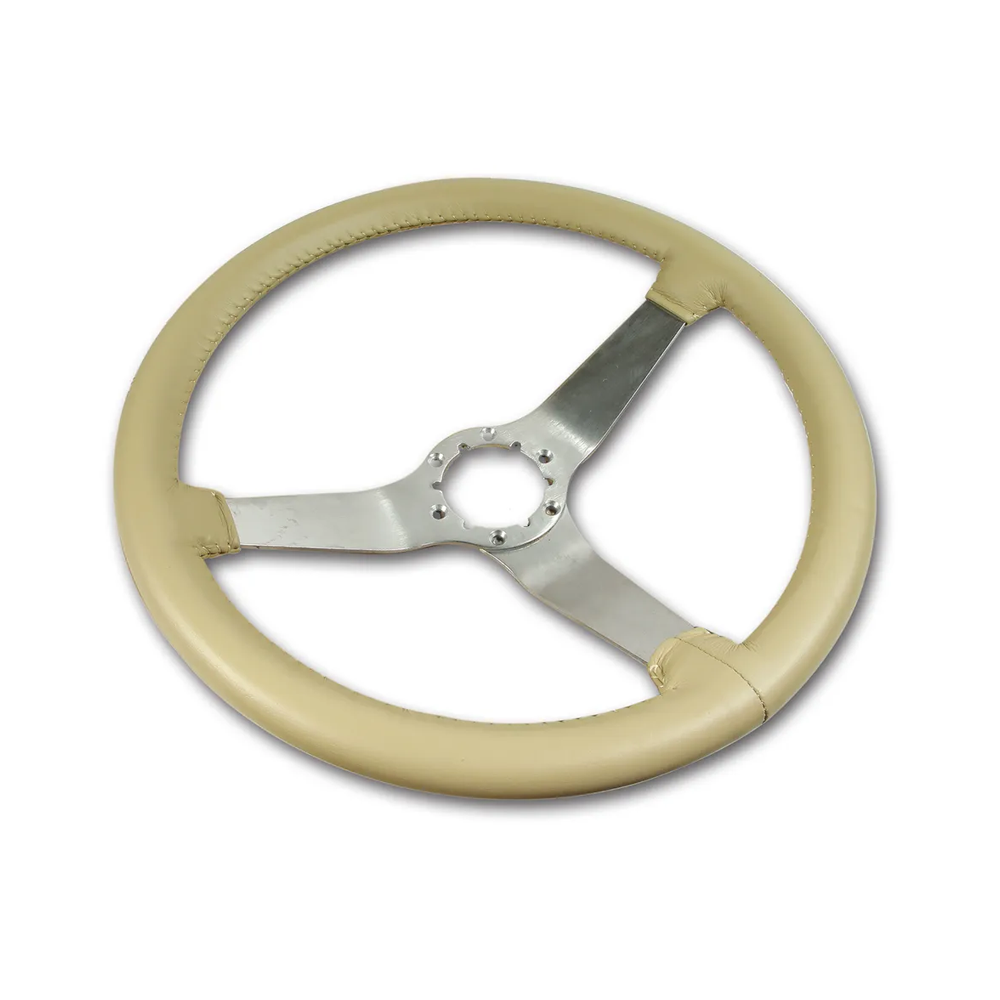 C3 1979 Corvette Reproduction Steering Wheel - Leather w/Satin Spokes