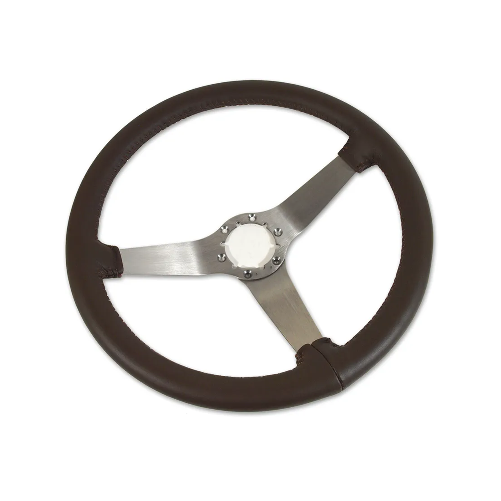C3 1978 Corvette Reproduction Steering Wheel - Leather w/Satin Spokes