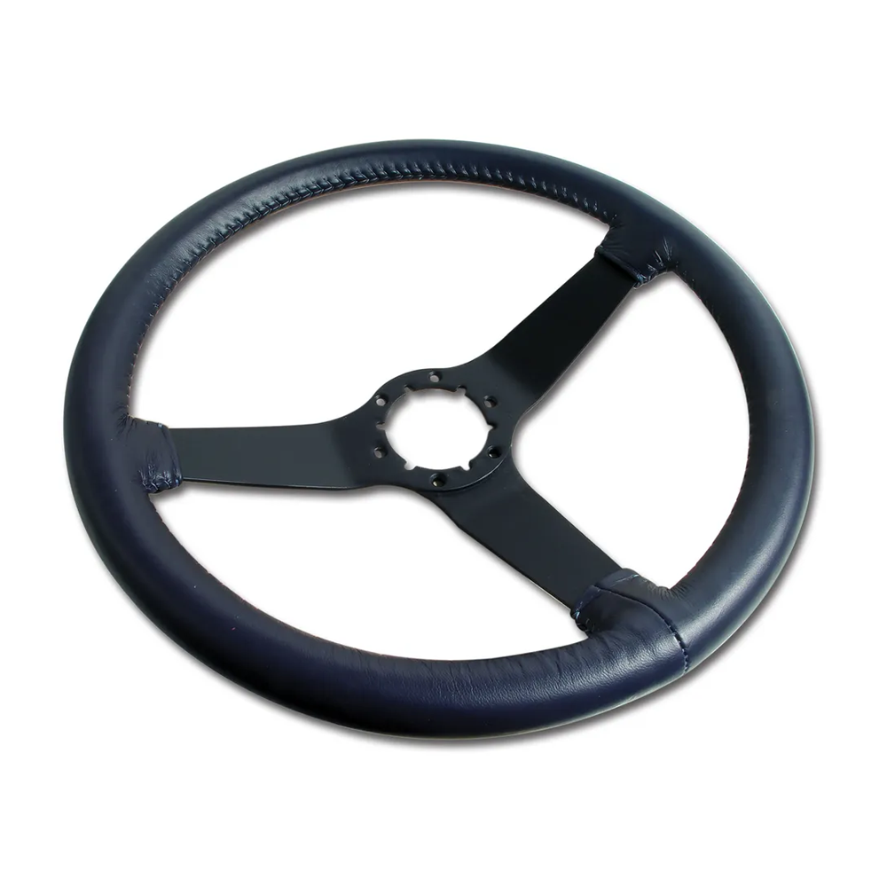 C3 1980 Corvette Reproduction Steering Wheel - Leather W/Black Spokes