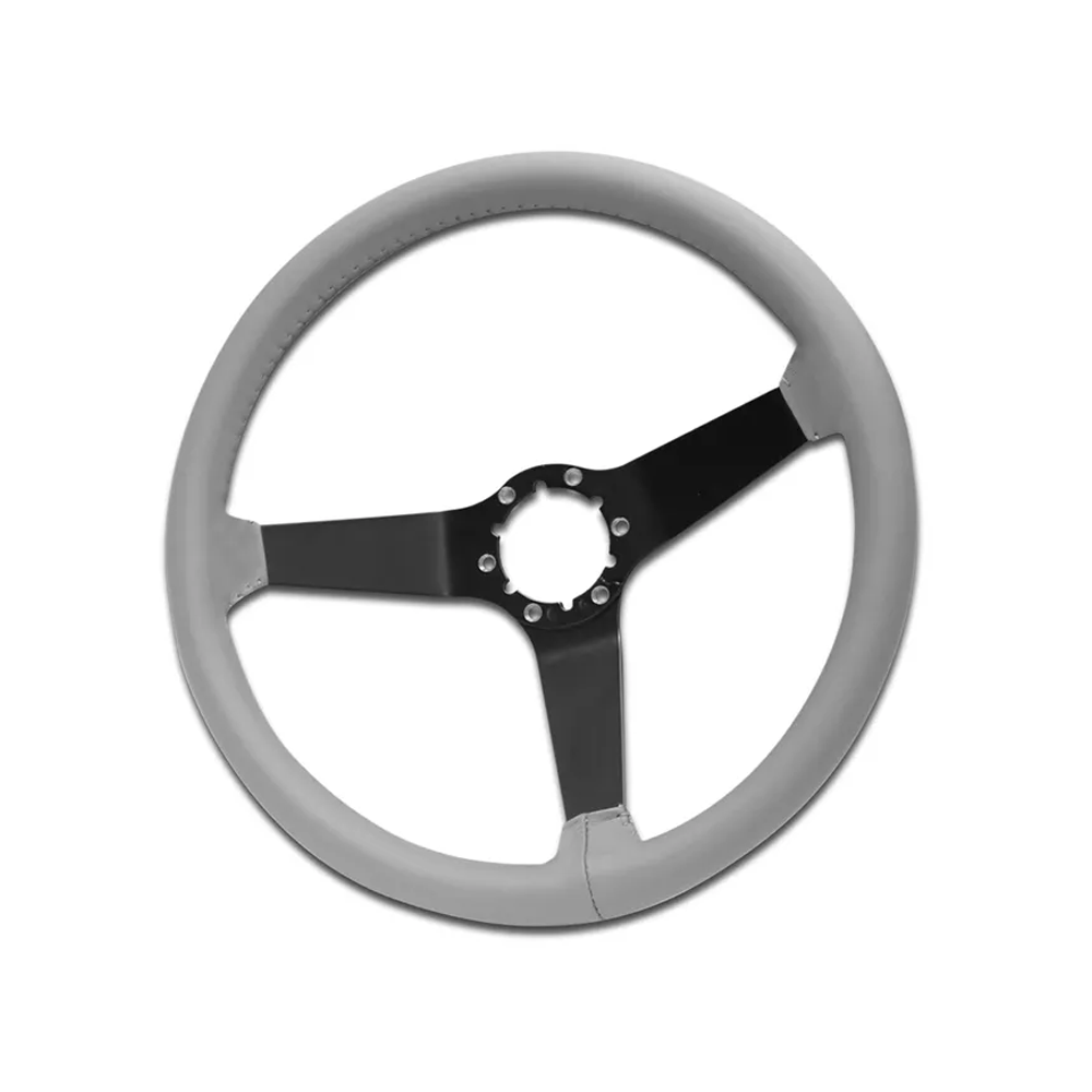 C3 1981 Corvette Reproduction Steering Wheel - Leather W/Black Spokes