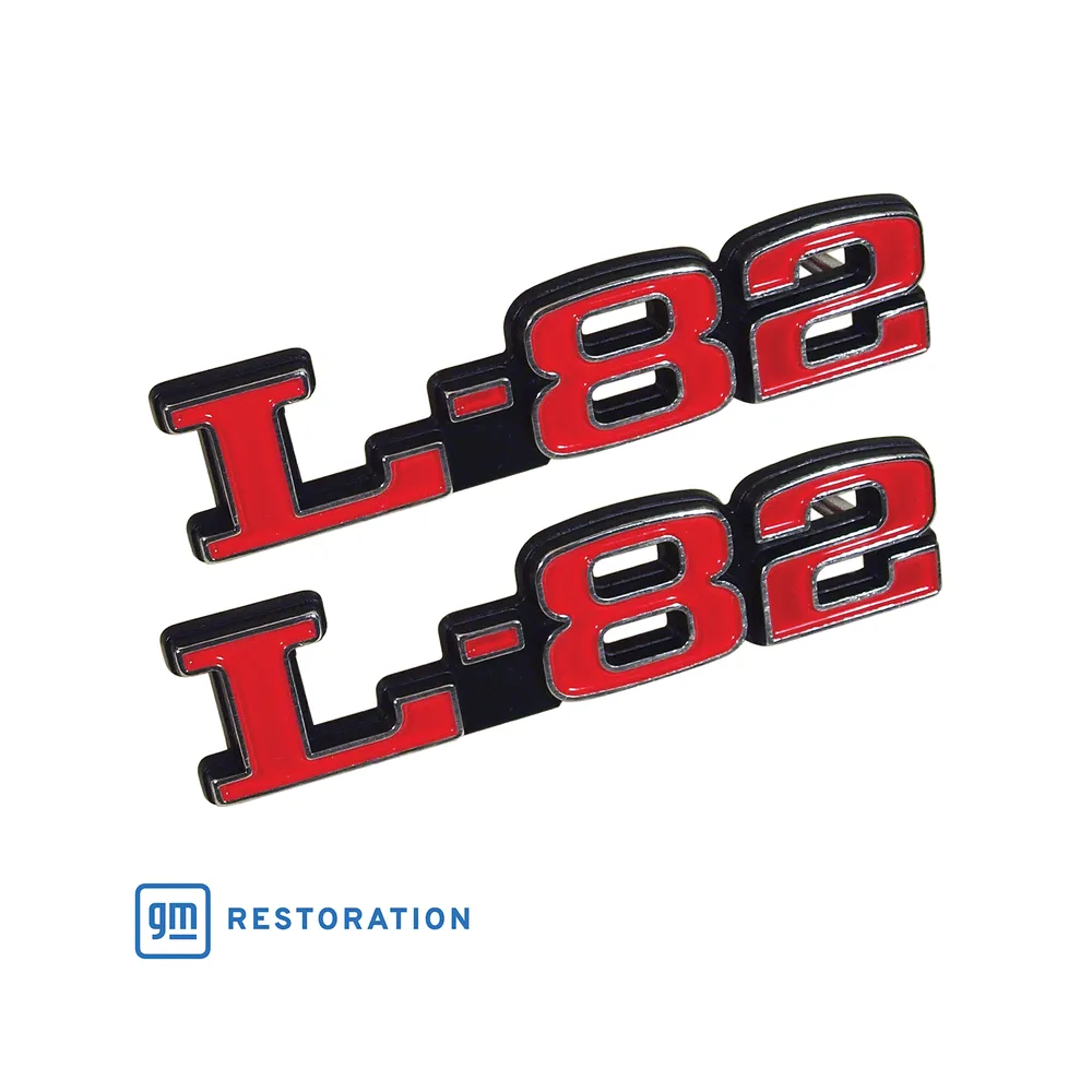 C3 1973-1979 Corvette Emblems - Hood L-82 - Pair