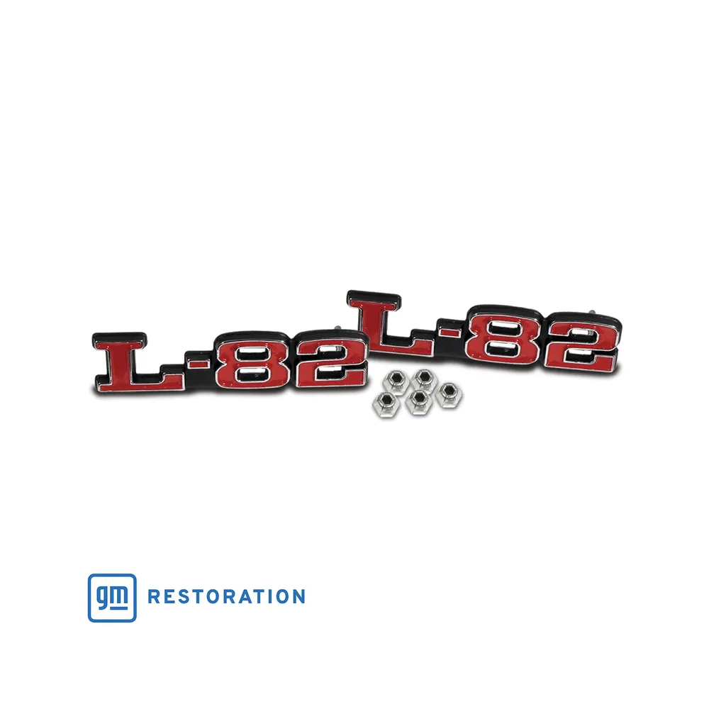 C3 1973-1979 Corvette Emblems - Hood L-82 - Pair