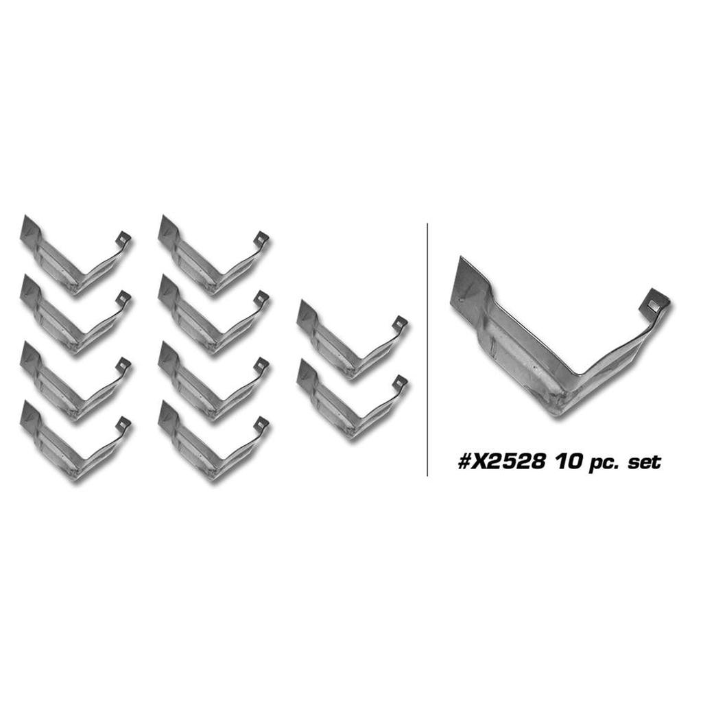 C2 1963-1965 Corvette Rocker Panel Support Bracket - 10 Piece Set