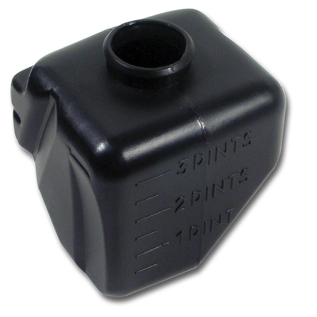 C3 1968-1969 Corvette Washer Bottle, Black W/O Air Conditioning