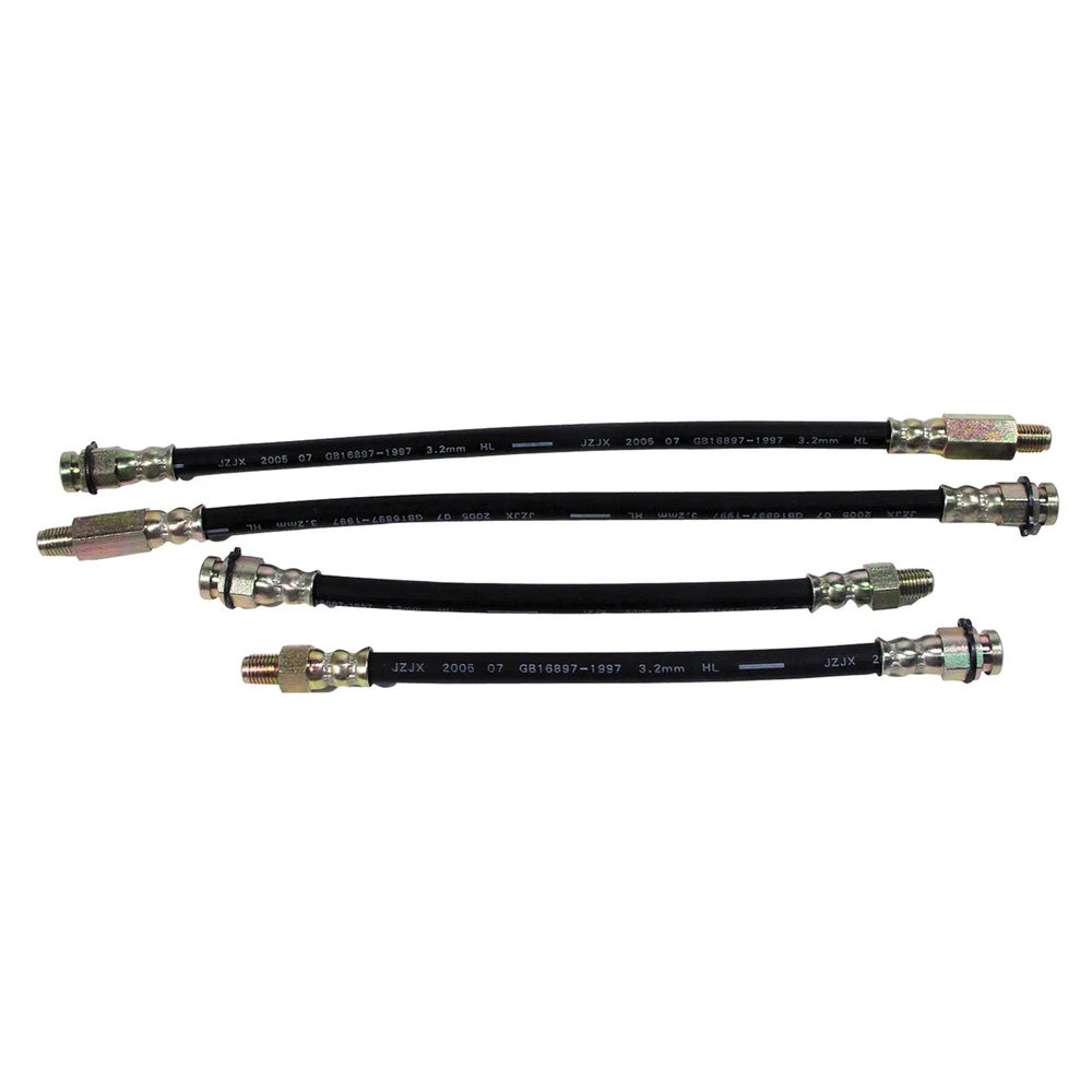 C3 1963-1982 Corvette Brake Lines - Rubber - 4Pc Set