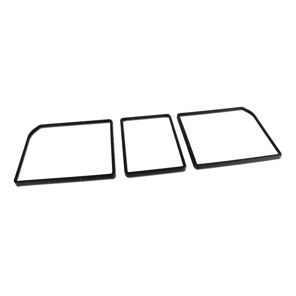 C3 1968-1979 Corvette Rear Compartment Unit Door Frames - Unpainted 3Pc Set