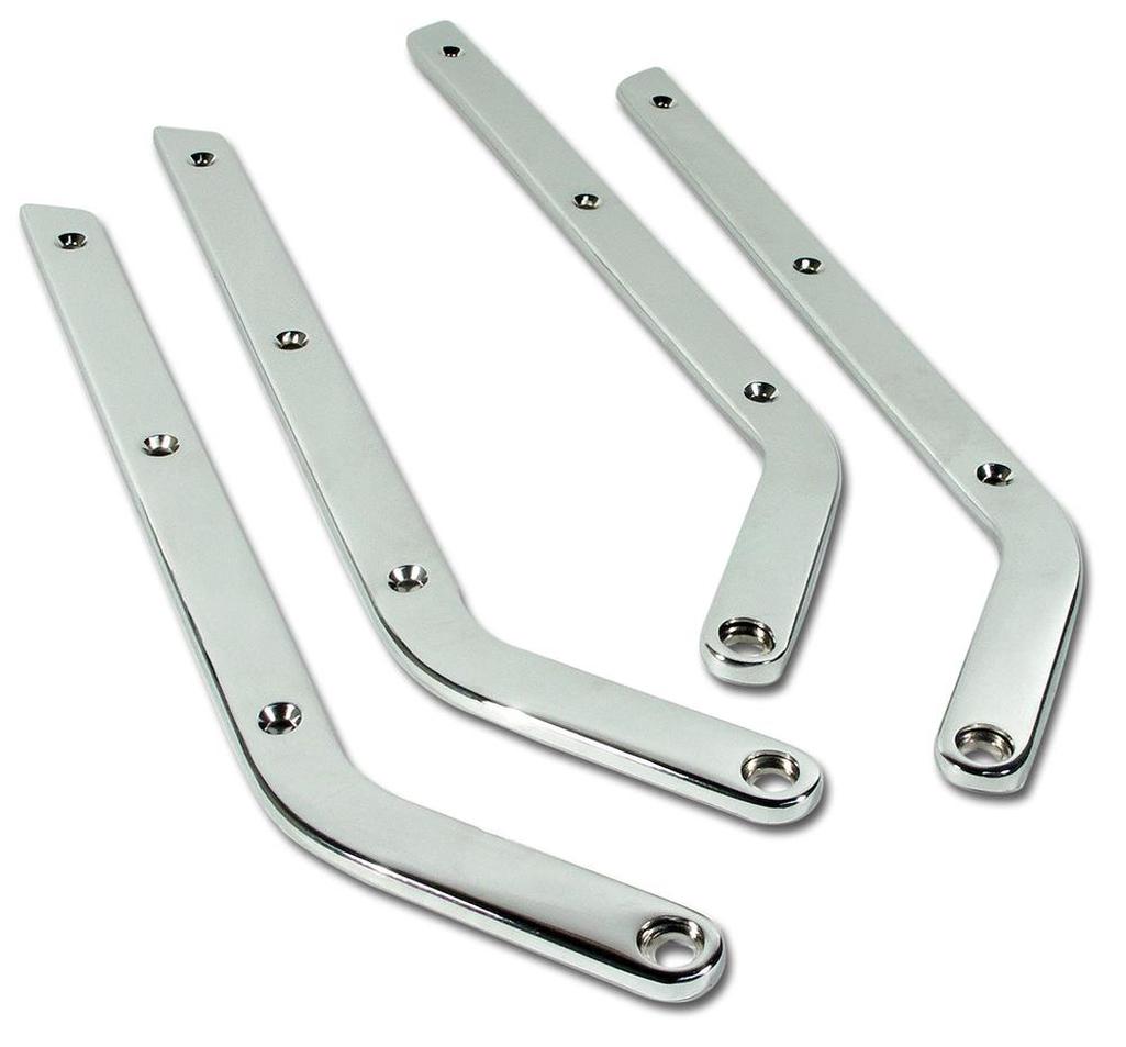 C2 1963-1966 Corvette Seat Side Chrome - 4 Piece Set