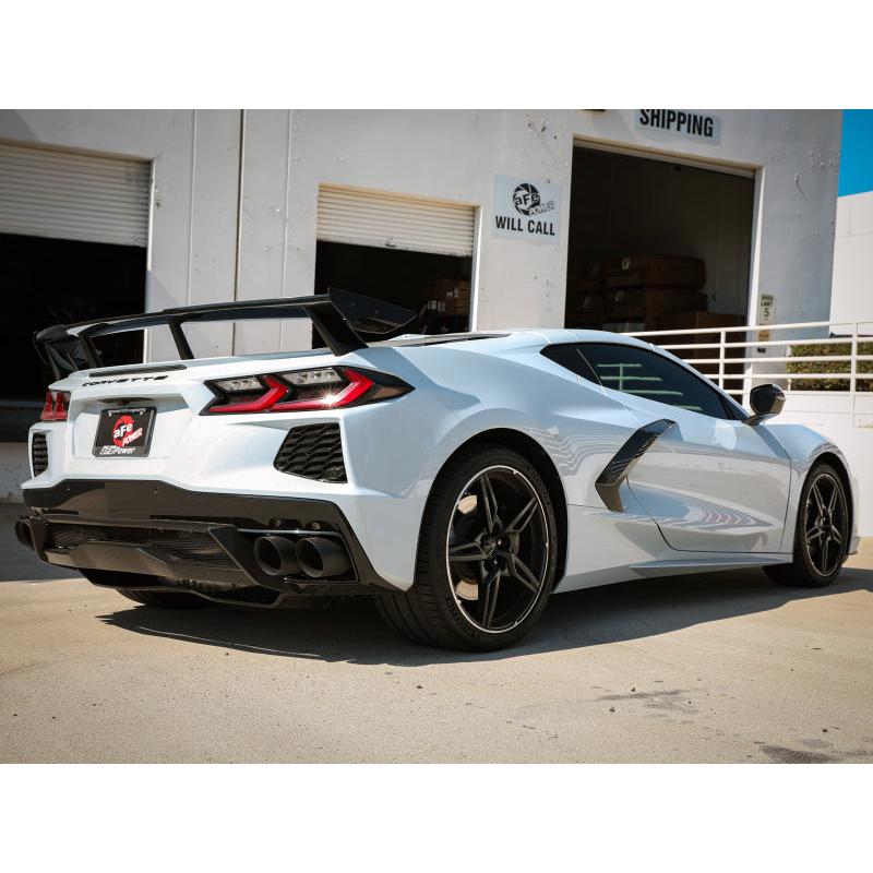 aFe MACH Force-Xp 2-1/2in 304SS Cat-Back 2020 Chevy Corvette (C8) 6.2L - Black Tip