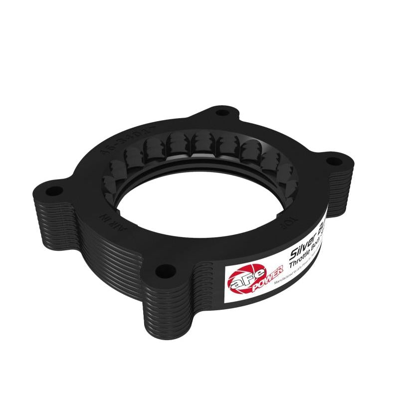 aFe 2020 Vette C8 Silver Bullet Aluminum Throttle Body Spacer / Works With Factory Intake Only - Blk