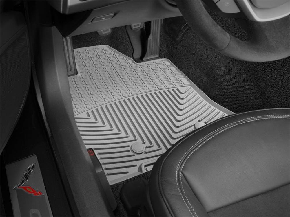 WeatherTech All-Weather Front Rubber Floor Mats for Chevrolet Corvette 2014-2017 - Grey