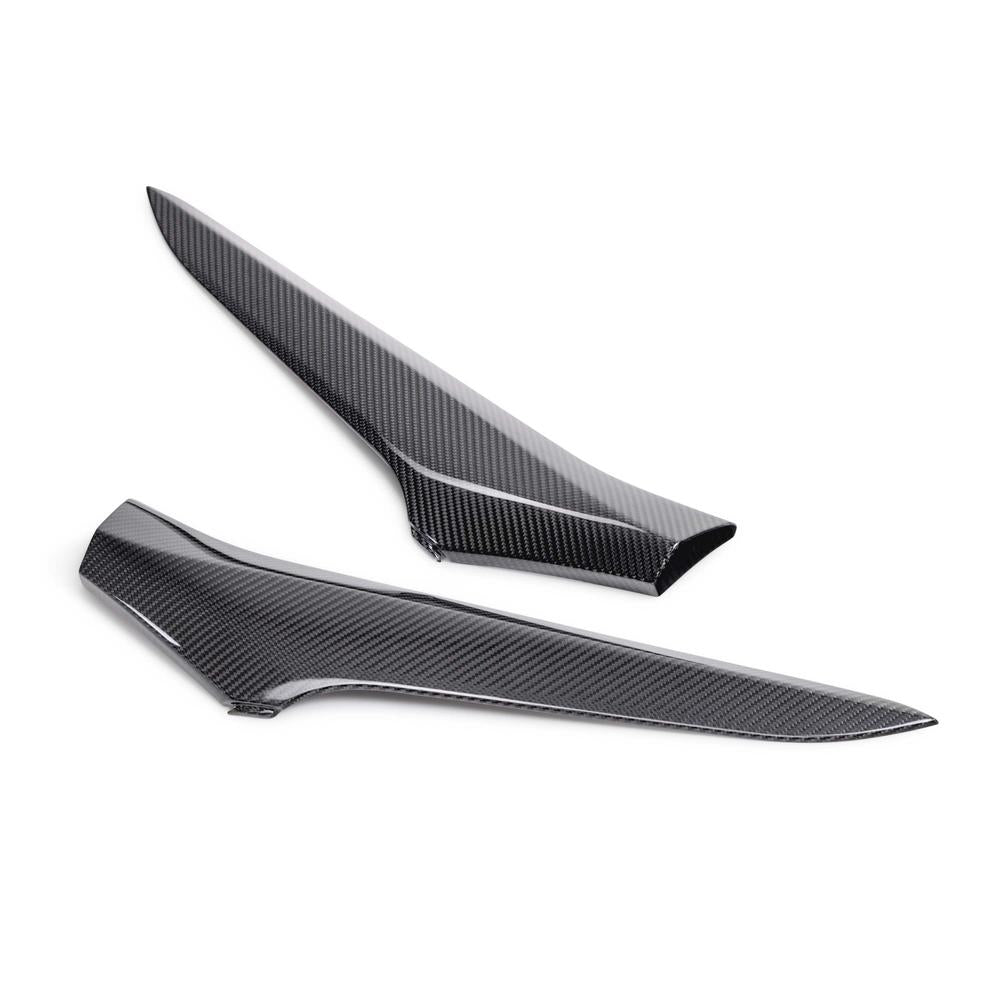Corvette C8 Z06 Gloss Carbon Fiber Side Scoop Pair:2023-2026