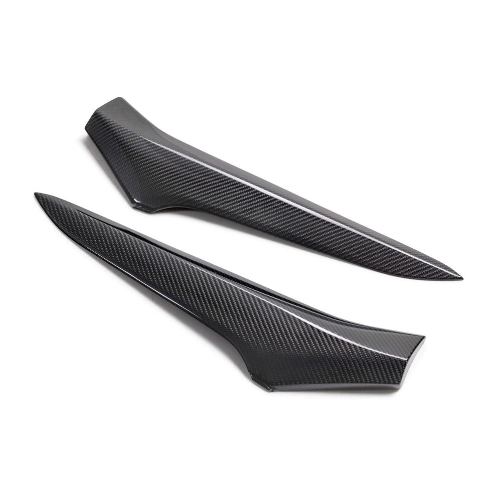 Corvette C8 Z06 Gloss Carbon Fiber Side Scoop Pair:2023-2026