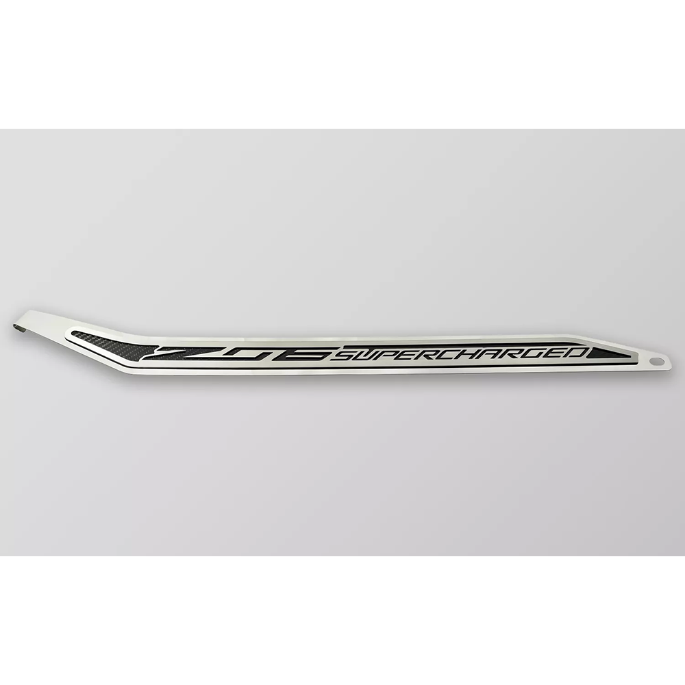Corvette Door Prop Stainless w/ Real Carbon Fiber Insert 'ZO6 Supercharged':C7 2014-2019