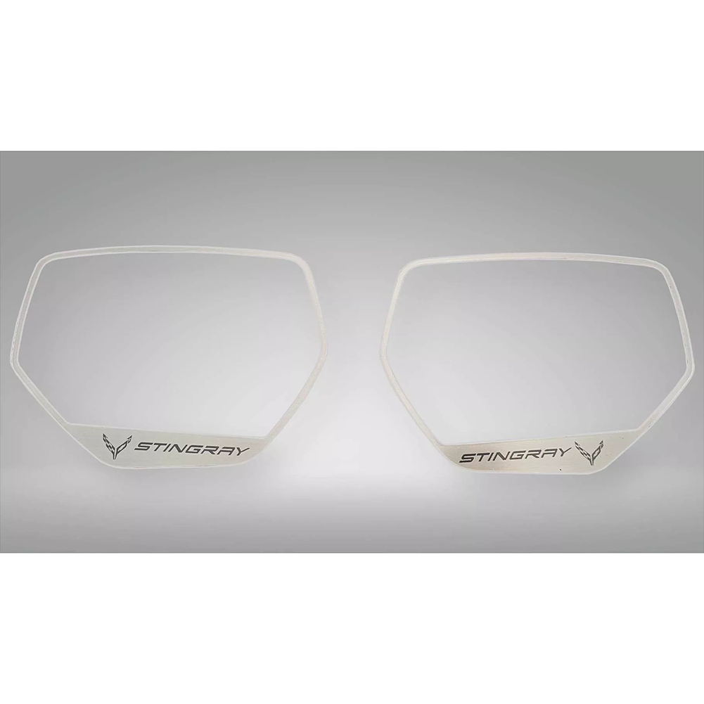 Corvette Side View Mirror with Stingray Script 2Pc : C8 Stingray, Z51, Z06