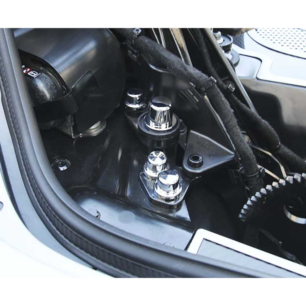 C8 Corvette HTC Hinge Dress Up Bolt and Nut Kit: Stainless Steel