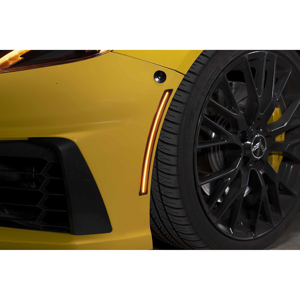 Corvette Side Markers - Morimoto XB LED Side Markers Front Or Rear- Smoke : 2013 - 2019 C7, Z06, Grand Sport & ZR1