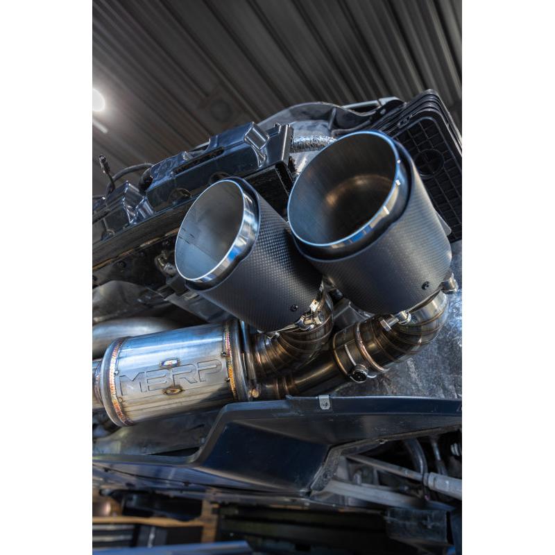 Corvette C8 MBRP 3in Active Cat Back Quad Split Rear Exit Exhaust w/ AFM Sims 2020-2024