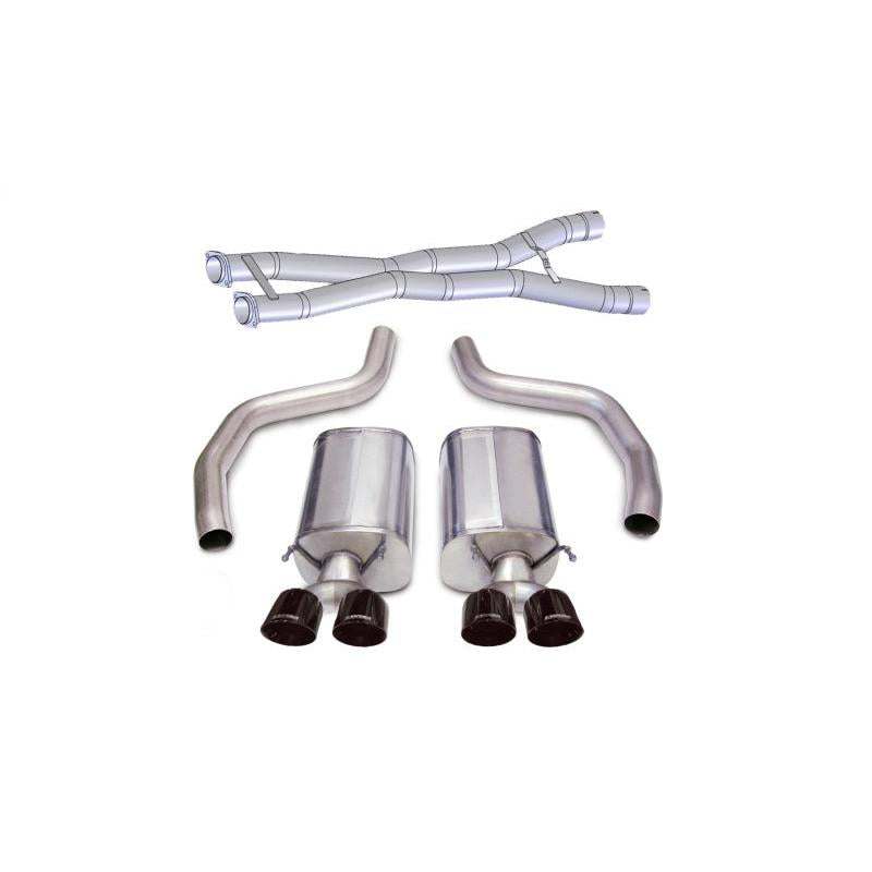 Corvette C6 Z06 7.0L Corsa Black Sport Cat-Back Exhaust 2012-2013