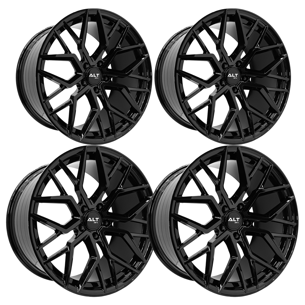 C8 Corvette Wheels ALT Velocity - Rotary Form Set : Gloss Black