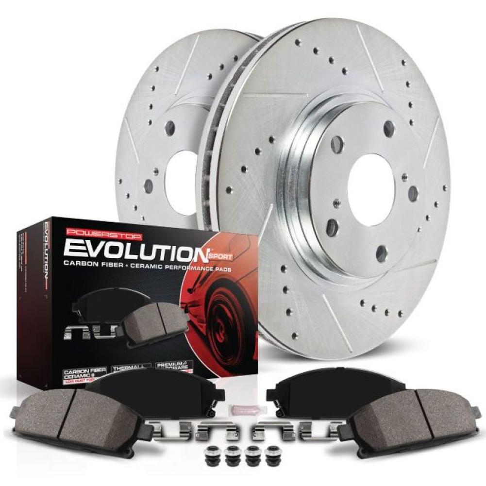 Corvette C4 Power Stop Front Z23 Evolution Sport Brake Kit 1988-1995