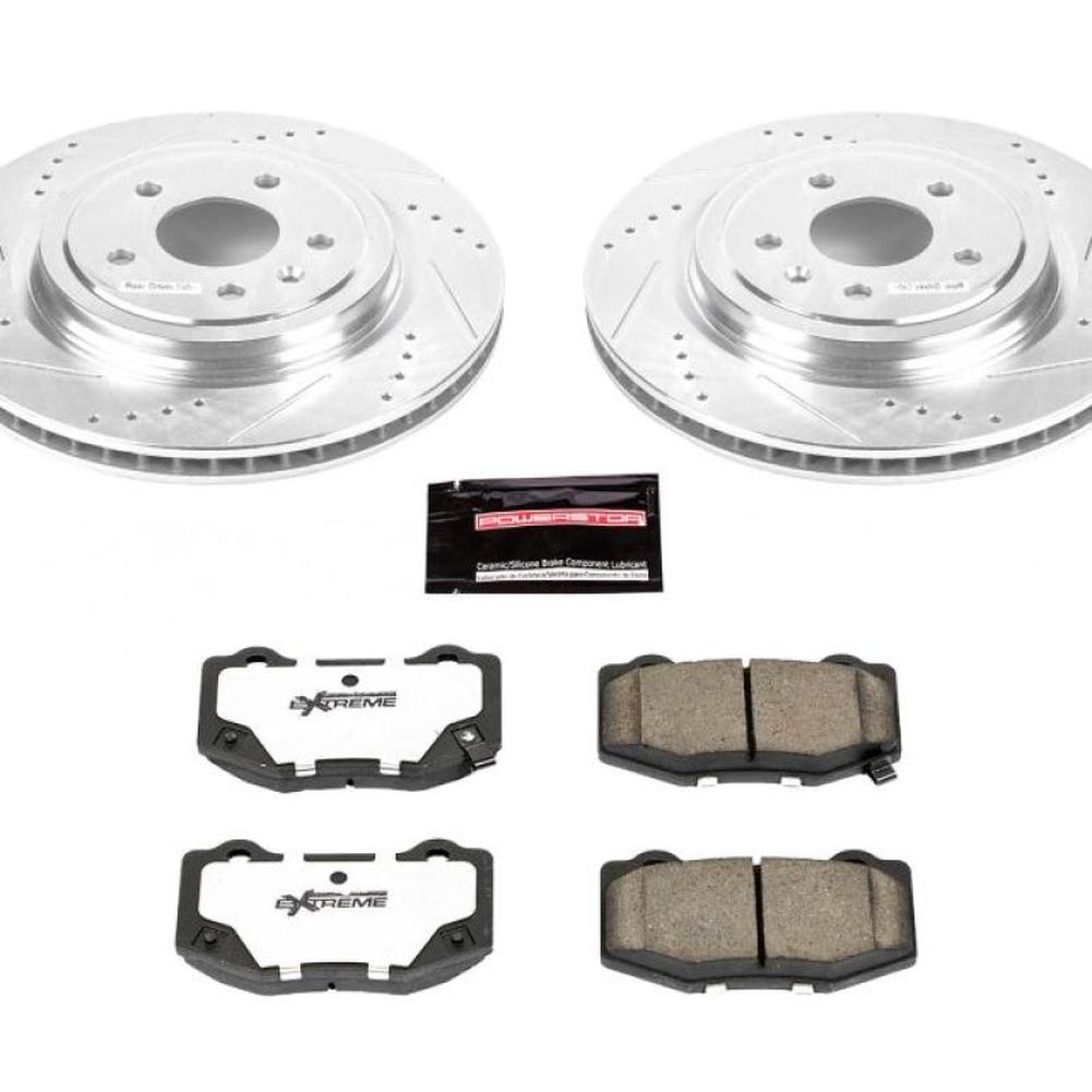 Corvette C7 Power Stop Rear Z26 Street Warrior Brake Kit 2014-2019