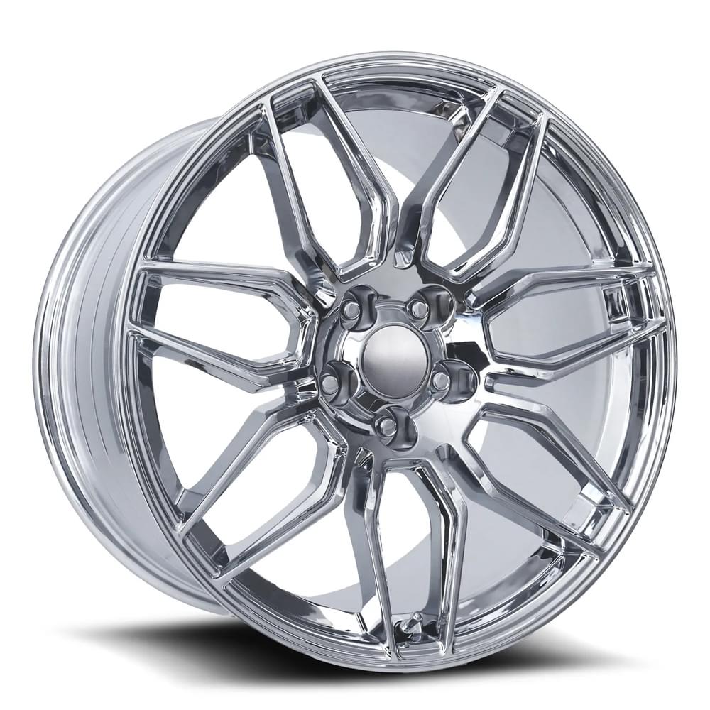 C8 Corvette Z06 Style Flow Formed Reproduction Wheels (Set) : Chrome