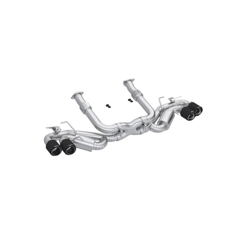Corvette C8 MBRP 3in Active Cat Back Quad Split Rear Exit Exhaust w/ AFM Sims 2020-2024