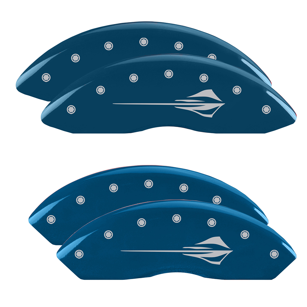 C8 Corvette Stingray Brake Caliper Cover Set with "Stingray Fish" Logo