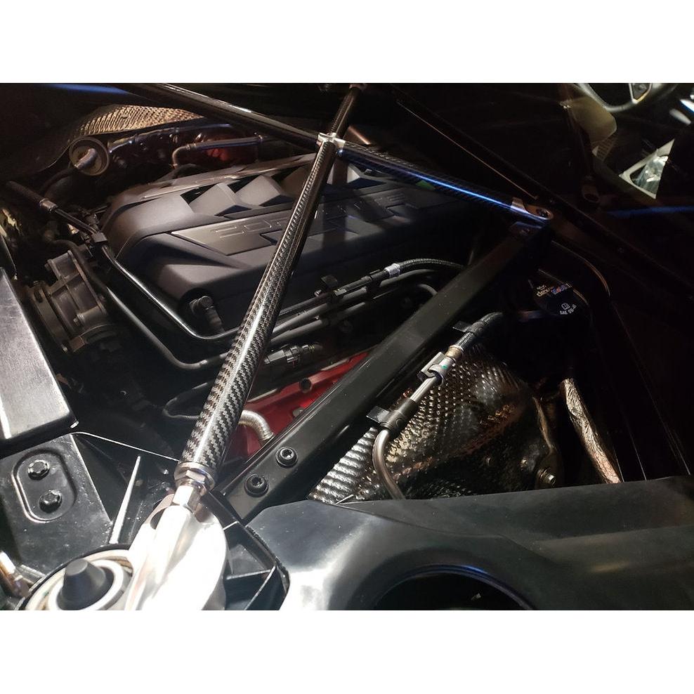 C8 Corvette Coupe Chassis Strut X Brace - Carbon Fiber : Z06