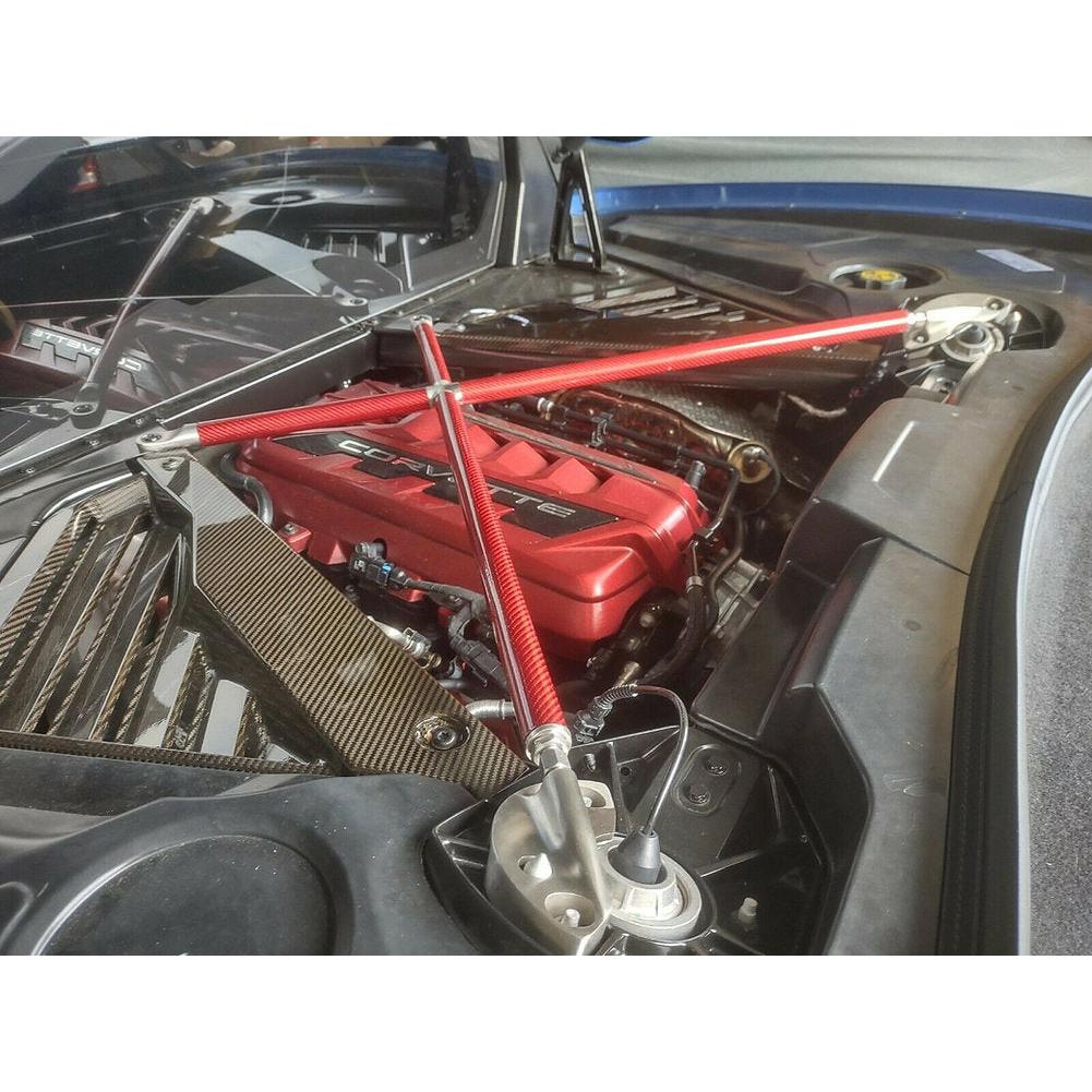 C8 Corvette Coupe Chassis Strut X Brace - Carbon Fiber : Z06