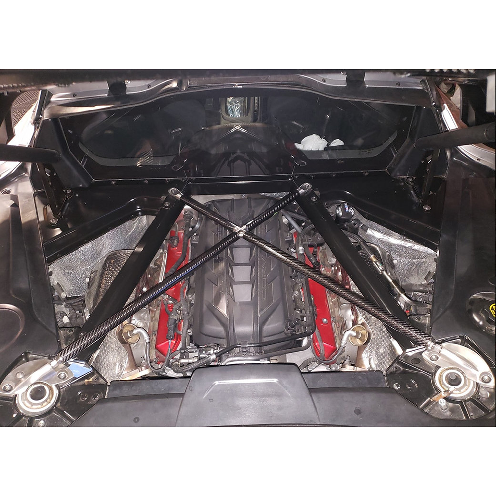 C8 Corvette Coupe Chassis Strut X Brace - Carbon Fiber : Z06