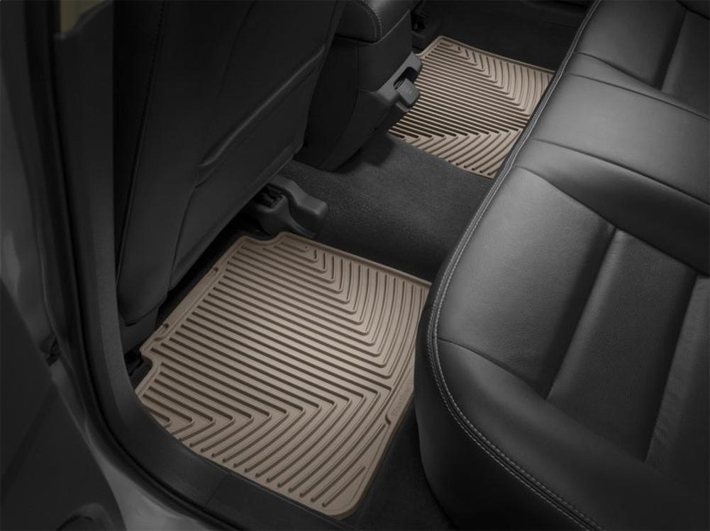 WeatherTech 2020+ Chevrolet Corvette Front Rubber Floor Mats - Tan