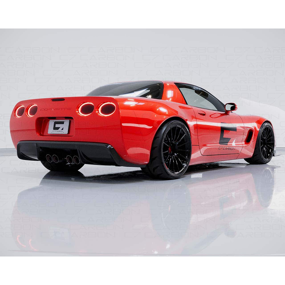 Corvette Race Edition Rear Diffuser - Gloss Black : C5 1997-2004