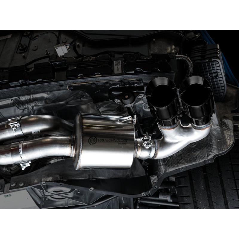 Corvette C8 AWE Tuning Corvette Touring Edition Exhaust - Quad Diamond Black Tips