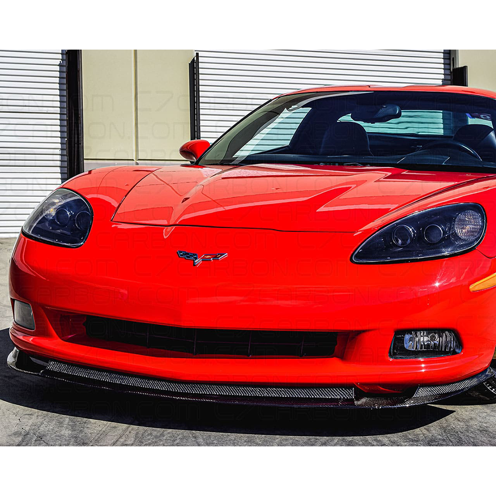 2005-2013 C6 Corvette Front Splitter - Gloss Black