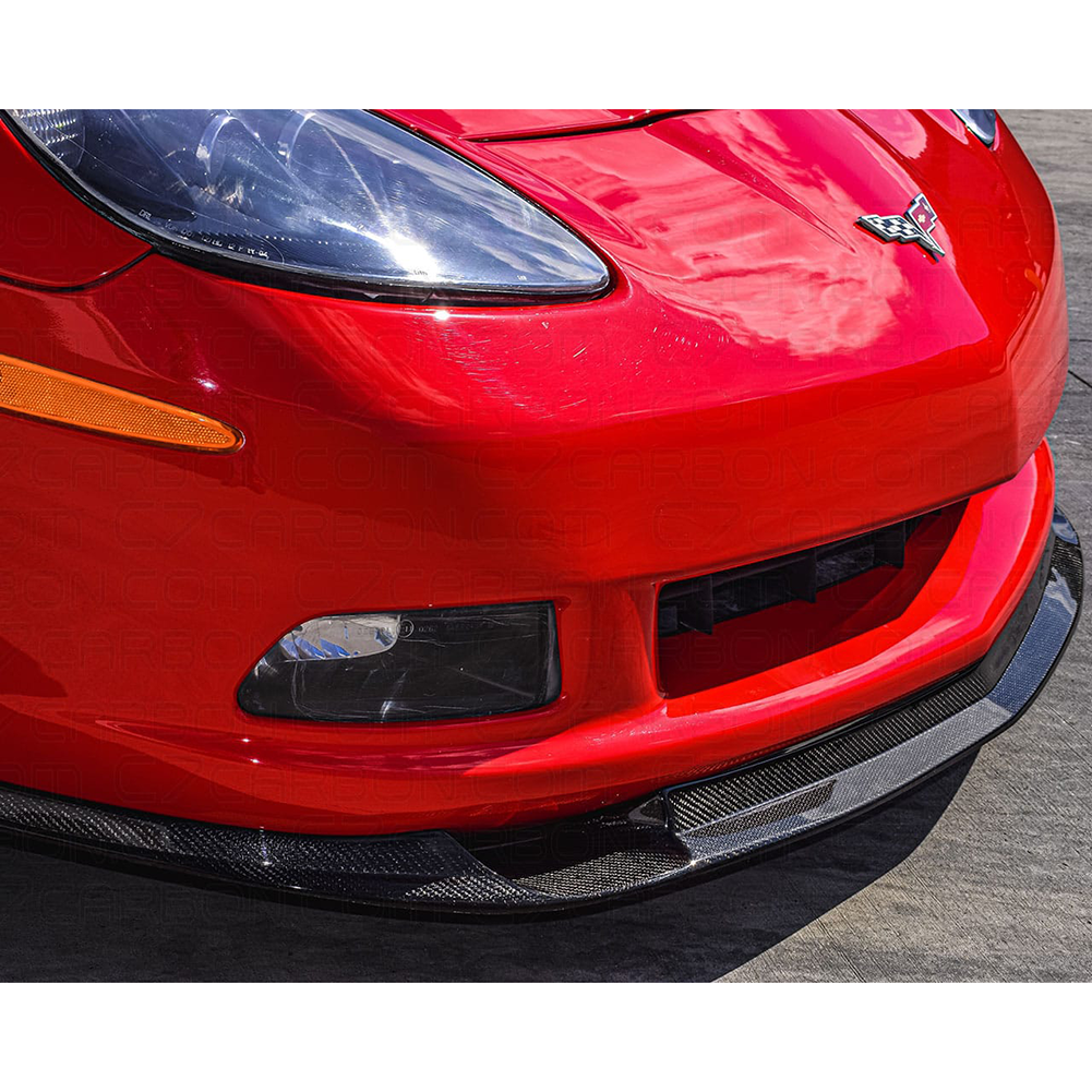 2005-2013 C6 Corvette Front Splitter - Gloss Black