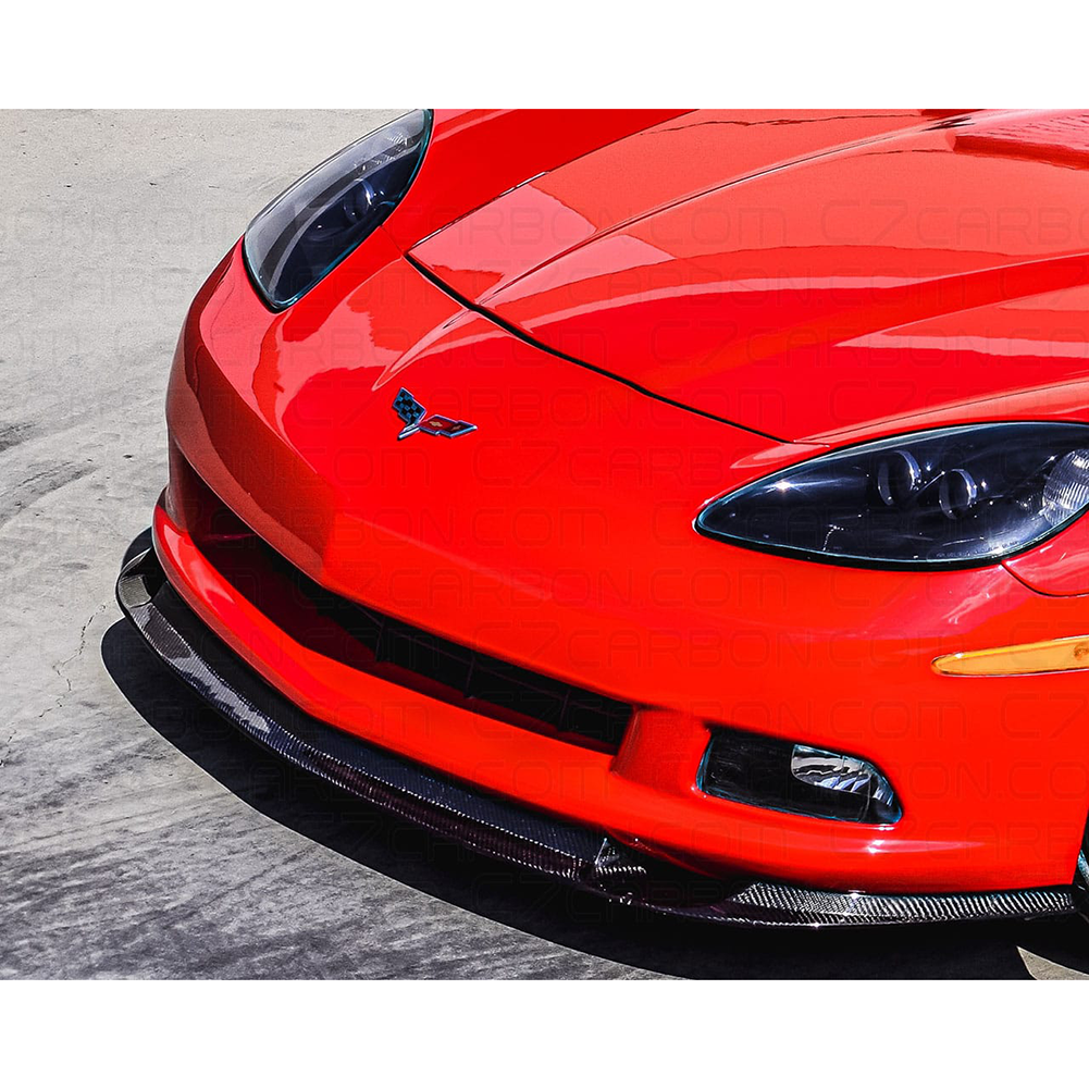 2005-2013 C6 Corvette Front Splitter - Gloss Black